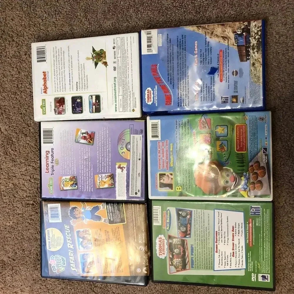 Vintage DVDs Sesame Street Thomas & Friend Nick Jr